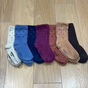 Baby Gap Girls Cozy Crew Socks Set - Multicolor 7 pairs
